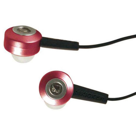 Kicker EB141 Noise-Isolating Full Range In-Ear Headphones - Red #09EB141R