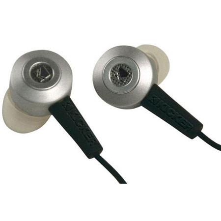 Kicker EB141 Noise-Isolating Full Range In-Ear Headphones - Silver #09EB141S