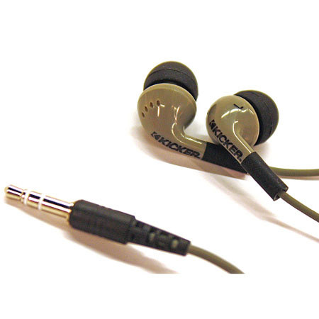 Kicker EB71 Gray Noise-Isolating In-Ear Headphones