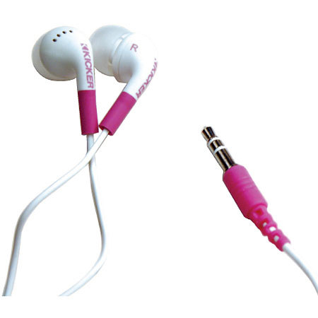 Kicker EB71 Pink Noise-Isolating In-Ear Headphones
