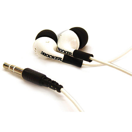 Kicker EB71 White Noise-Isolating In-Ear Headphones