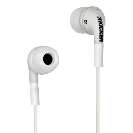 Kicker Flow Noise Isolation In-Ear Monitors, White