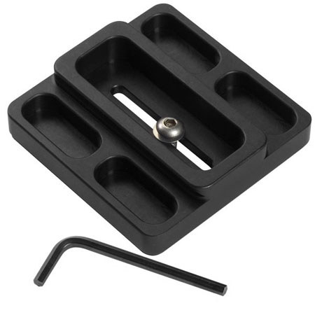 Kirk PZ-38 3.37" Square 0.25" Thread Universal Fit Camera Plate