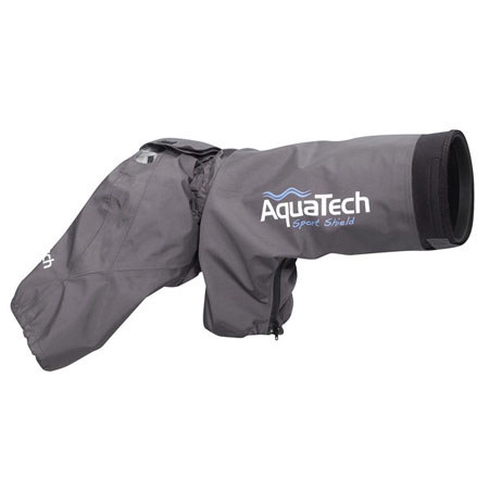 Kirk AquaTech Sport Shield Rain Cover, Fits 15" x 6" Lens, Gray