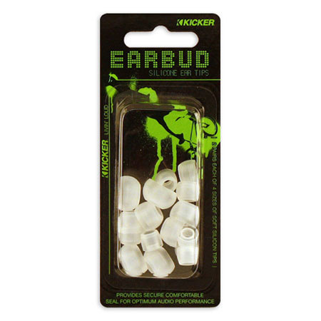 Kicker Silicon Tips for In-Ear Monitors, Various Size