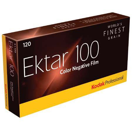Kodak Professional Ektar Color Negative Film ISO 100, 120mm Size, Propack of 5, *USA*