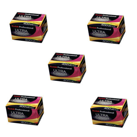Kodak Ultra Color 400UC Color Negative Film ISO 400, 35mm Size, 36 Exposure, Pack of 5, *USA*