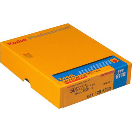 Kodak Ektachrom EPY 6118 64T Tng,4x5inch,50Sh Trnsprncy