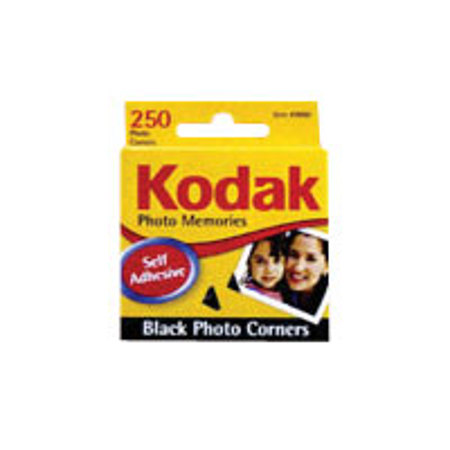 Kodak Self Adhesive Black Photo Mounting Corners, Package of 250 #9860