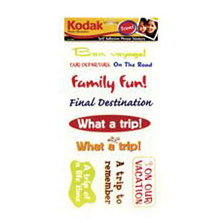 Kodak 9869 Photo Memories Travel Phrase Stickers