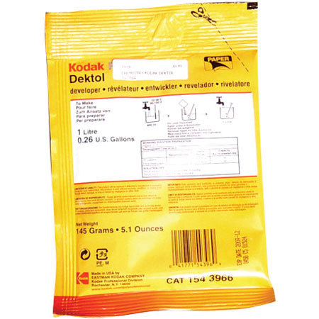 Kodak 1543966 Dektol Black/White Paper Developer