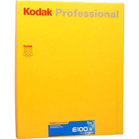 Kodak 1822006 E100G Color Slide Film, 8x10in, 10