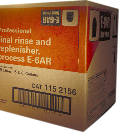 Kodak E-6AR Final Rinse and Replenisher, 5-Gallon Container to Make 500 Gallons,
