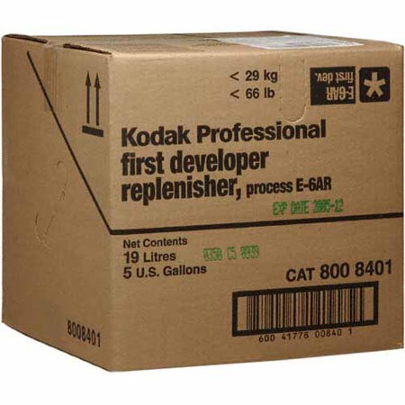 Kodak 8008401 E-6 1st Developer/Replenisher, 25-Gallons