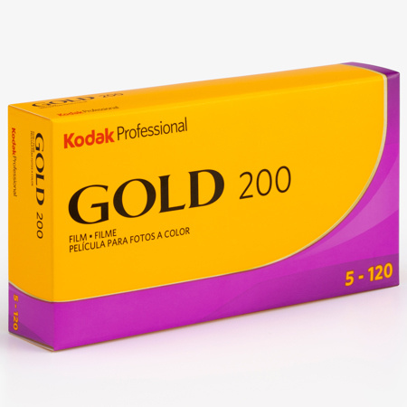 KODAK GOLD200 120mm 中判フィルム 2箱 KODAK Gold 200 Color Negative Film, 120 Roll Film, 5-Pack