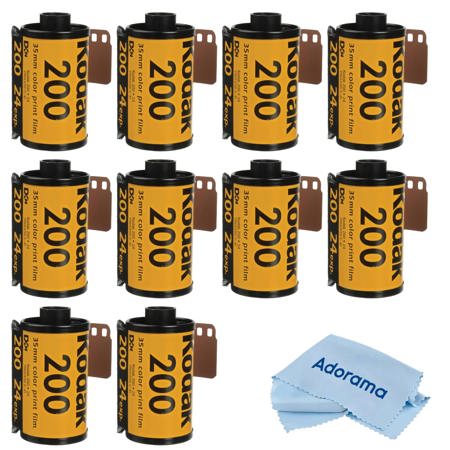 Kodak Kodacolor Gold 200 Negative Film ISO200, 24 Ex, USA 10-Pack 6033955  X10