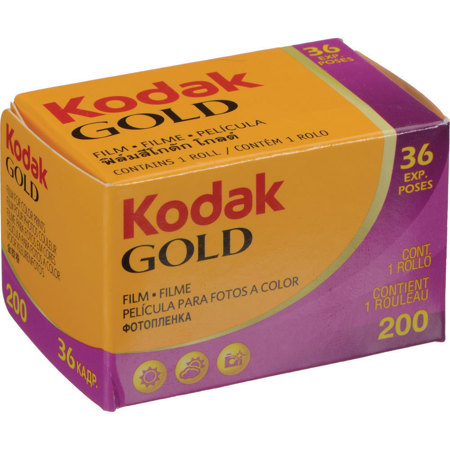 KODAK Kodacolor Gold 200 35mm Color Negative Roll Film, 200