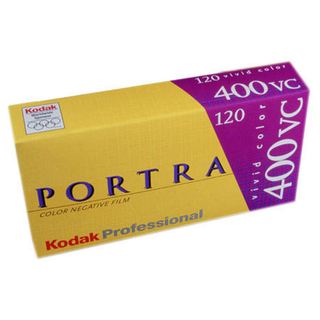 Kodak Portra 400VC Color Negative Film 120 Size, 5 Pack