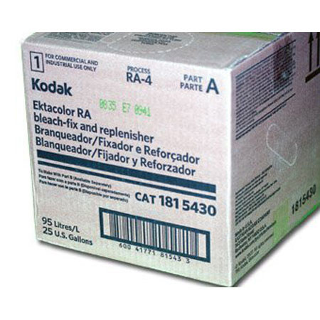 Kodak 1815430 RA Bleach Fixer / Relpenisher, 25 Gallon