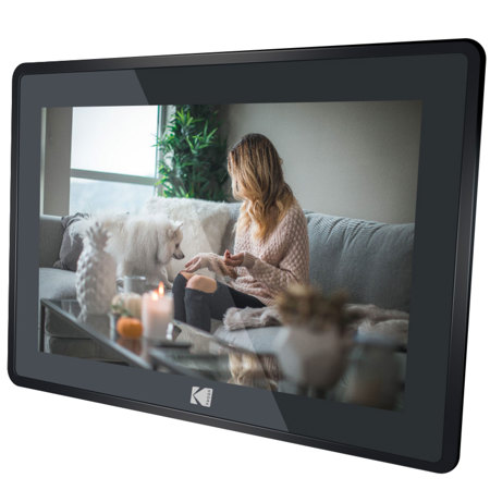 Kodak 10" Touch Screen Digital Photo Frame with HD Photo Display, Matte Black