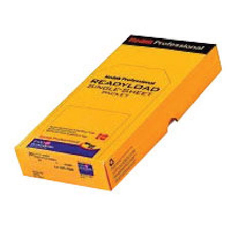 Kodak Ektachrome E100VS Readyload Single Sheet Film Packets, ISO 100, 4 x 5" Size, Transparency, 20 Sheets, USA