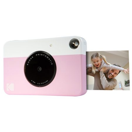 Kodak PRINTOMATIC 10MP Point-and-Shoot Instant Digital Camera, Pink