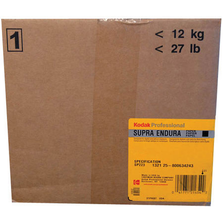 Kodak Supra Endura RC Resin Coated Color Enlarging Paper, 11" x 288' Roll, Semi-Matte, "N" Surface, for Prints from Color Negatives.