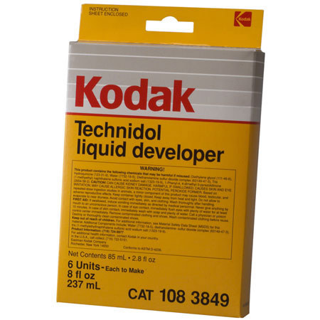 Kodak Technidol Black & White Film Developer, 6 Packets of Liquid, Each ...