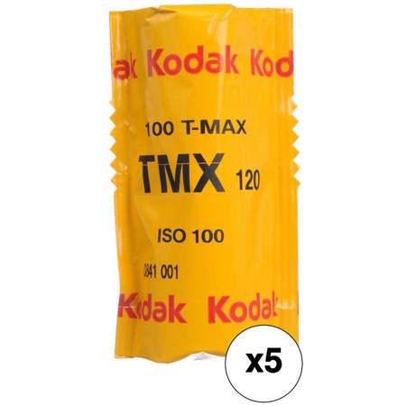 Kodak T-Max 100, 100TMX, Black White Film, 120 Size, Pack of