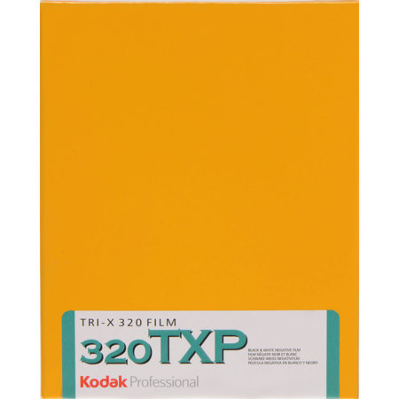Kodak Professional Tri-X Pan 320 TXP 4164 Black & White Film ISO 320, 4x5", 10 Sheets