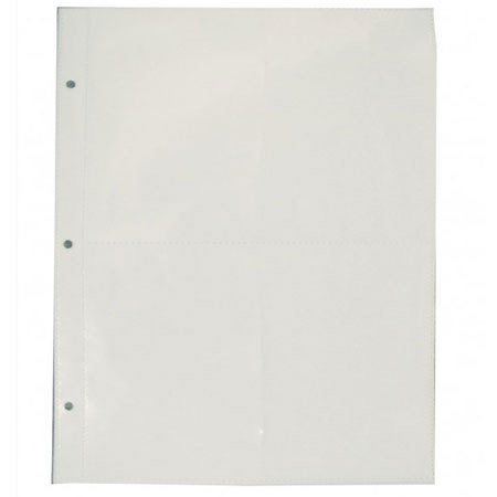 Kleer-Vu 9x12.75" Photo Album Refill Sheets for 4-Up, 5 Pack