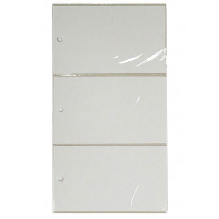 Kleer-Vu 7x13" Photo Album Refill Sheet for 3-Up, 5 Pack