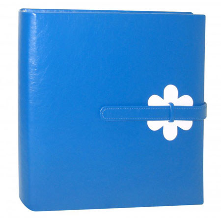Kleer-Vu Photo/Memo Album with Closure, Blue, 200-4x6