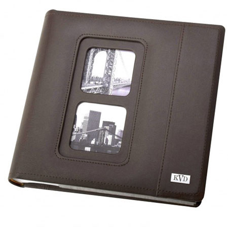 Kleer-Vu Avanti Collection Leather Album Holds 200 4x6 Photos - Black