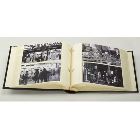 Kleer-Vu Frameworx Collection leatherette Album f/200 4x6" Photos -Black