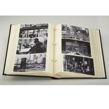 Kleer-Vu Frameworx Collection leatherette Album f/300 4x6" Photos - Black