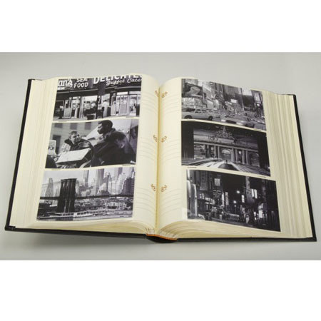 Kleer-Vu Kollage Collection leatherette Album f/240 4x6" Photos - Black/Brown