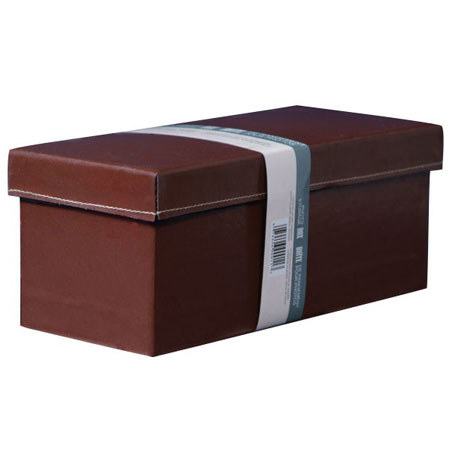 Kleer-Vu Photo Leather Box, Size: 9.5x4.25x4" Small - Brown