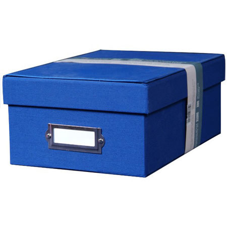 Kleer-Vu Photo Leather Box, Size: 11.5" x 8" x 4.5", Color: Blue.