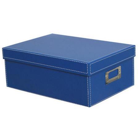 Kleer-Vu Archive Storage Photo Box, 8x11.5x4.5", Blue