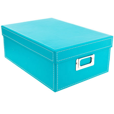 Kleer-Vu Archive Storage Photo Box, 8x11.5x4.5", Aqua