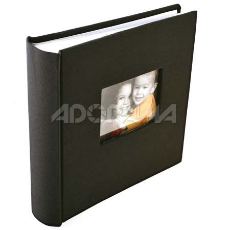 Kleer-Vu Photo / Memo Album with Window,Black, 256-4x6