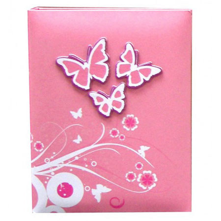 Kleer-Vu Photo Brag Book Album with Cover,Pink, 36-4x6