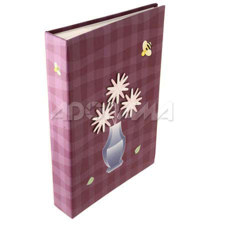 Kleer-Vu Photo Album, Kate Summer Collection, Pink, Holds 300 4x6" Photos, 3 Per Page.