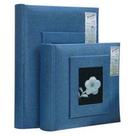 Kleer-Vu Pht/Memo Albm,Elegant Glittr,Blu,Hlds 200Phts