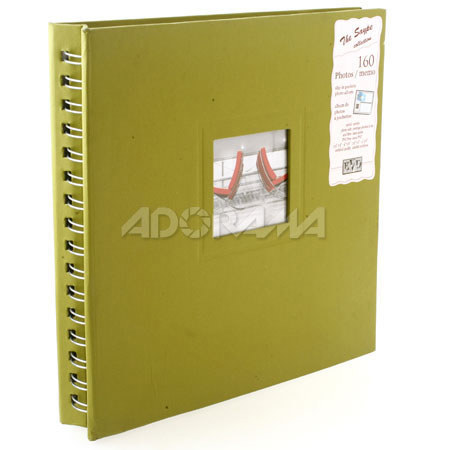 Kleer-Vu Photo / Memo Album,Spiral Saype,Green, 160-4x6