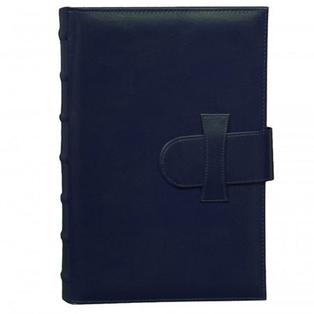 Kleer-Vu Photo/Capri Leather Album, Holds 300 4x6" Photos, 3 Per Page, Black