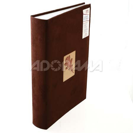 Kleer-Vu Photo/Memo Album,Suede Leaf, Brown, 300-4x6