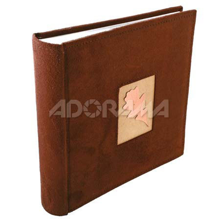Kleer-Vu Photo/Memo Album, Suede Leaf, Brown,200-4x6