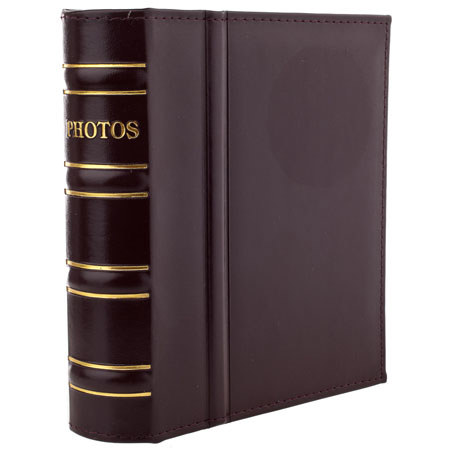 Kleer-Vu Leather Leatherette Weldbound Album, Holds 100 5x7" 1-Up Photos, Brown